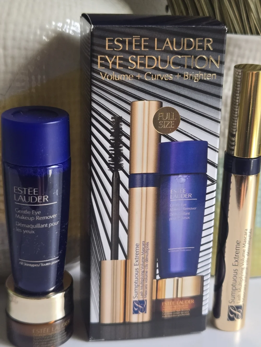 NIB Estée Lauder Eye Seduction Mascara And Eyecare Trio Set